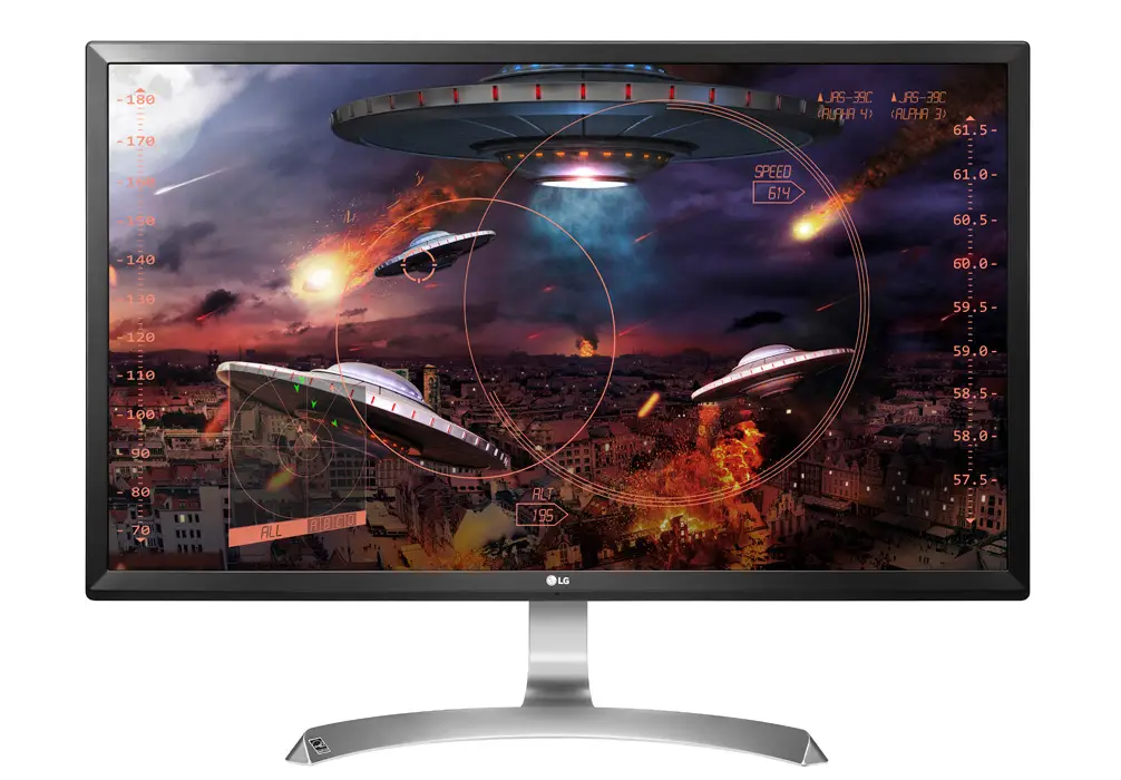 lg 27UD59-W monitor przod